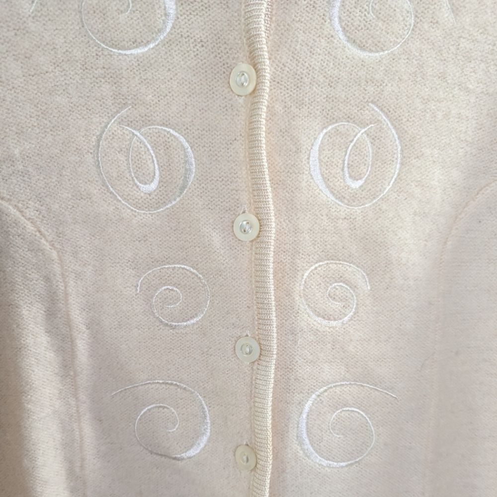 Pendleton Cream Cardigan Sweater - image 4